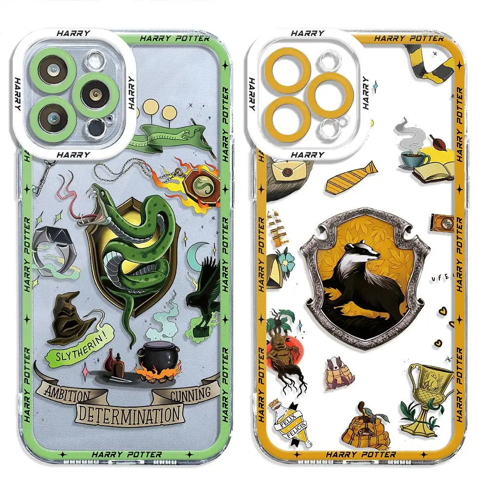 Case for iPhone 13 Pro Max 11 14 Pro 15 Plus X XS 12 Mini SE XR 7 6s 8 15 Pro Cartoon Potters Art Harries Silicone Bag Coque