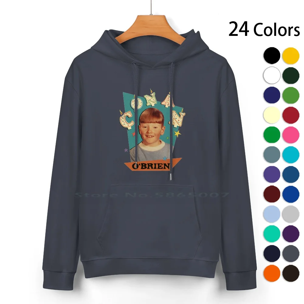 Conan O'brien Birthday Pure Cotton Hoodie Sweater 24 Colors Team Coco Conan Obrien Comedy Conan Obrian 100% Cotton Hooded