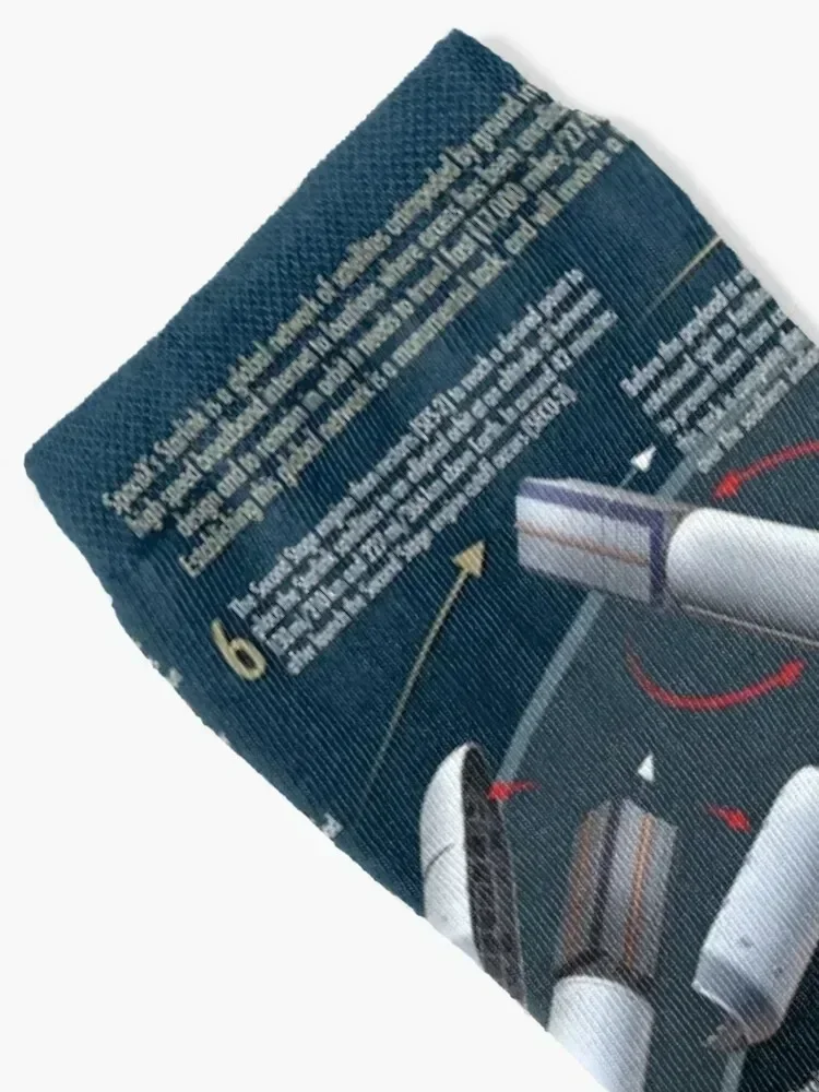 جوارب SpaceX Starlink لركوب الدراجات مع طباعة جوارب كرة القدم الثلجية للسيدات للرجال