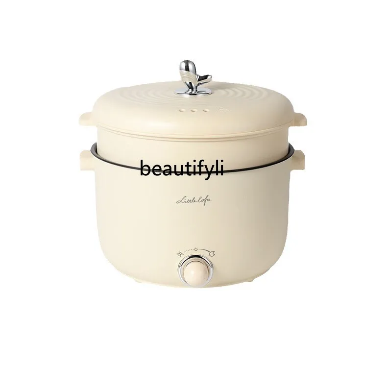 

Electric cooking pot Multifunctional electric heating wok Non-stick, small electric pot cooking hot pot artifact