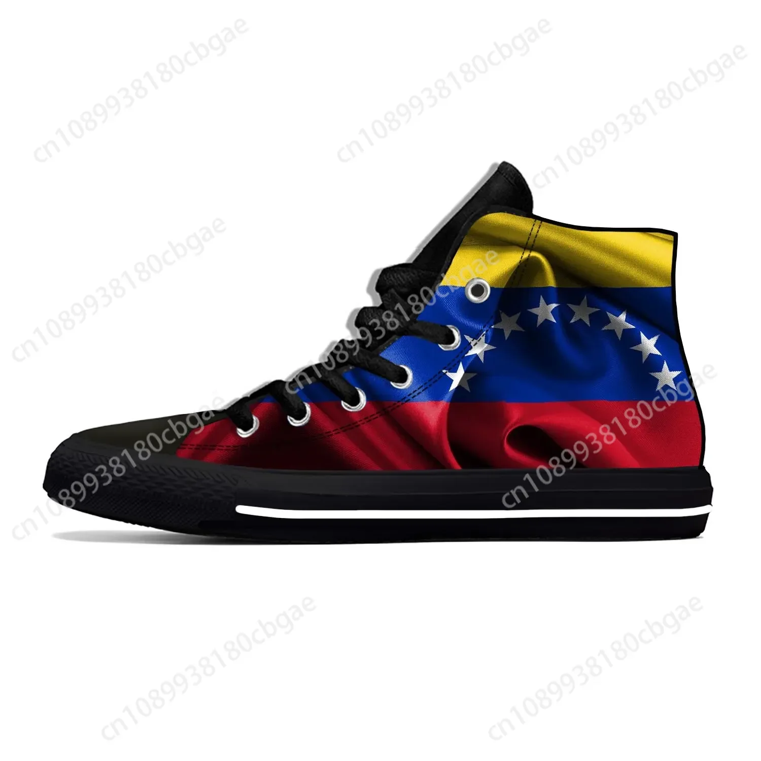 

Venezuela Venezuelan Flag Patriotic Fashion Funny Casual Cloth Shoes High Top Lightweight Breathable 3D Print Men Women Sneakers