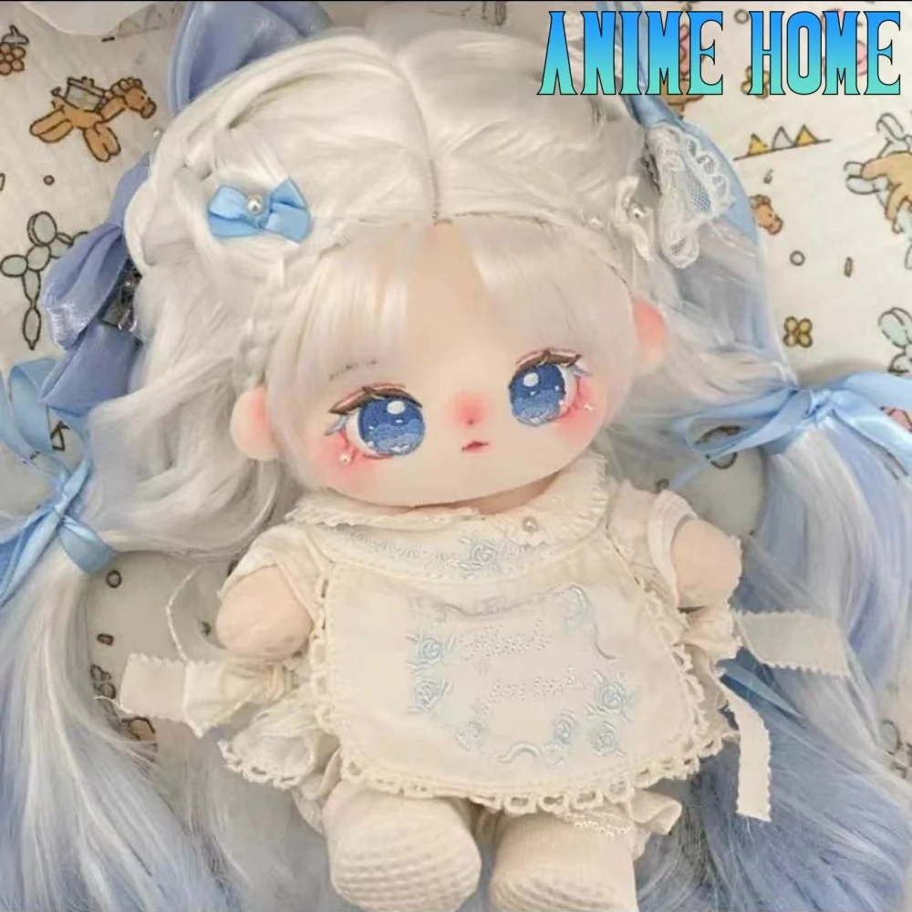 

Плюшевая игрушка-кукла Plushie Lolita Princess White Blue Hair Yi Lan, 20 см