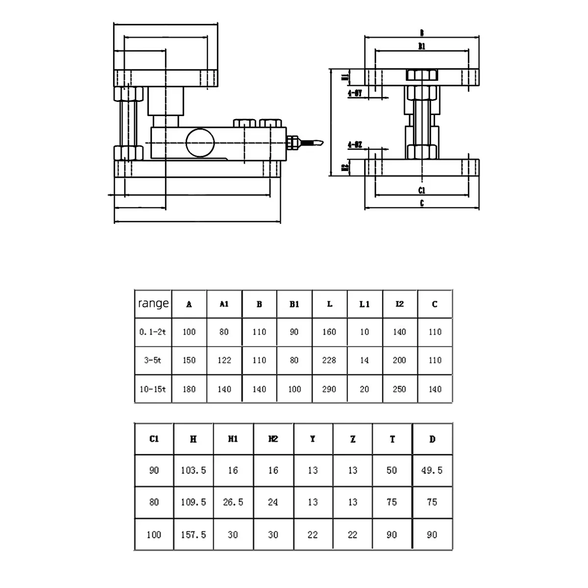 Cantilever Beam Weighing Sensor Module For Tank Hopper & Reaction Kettle Weighing System High Precision Weighing Control Module
