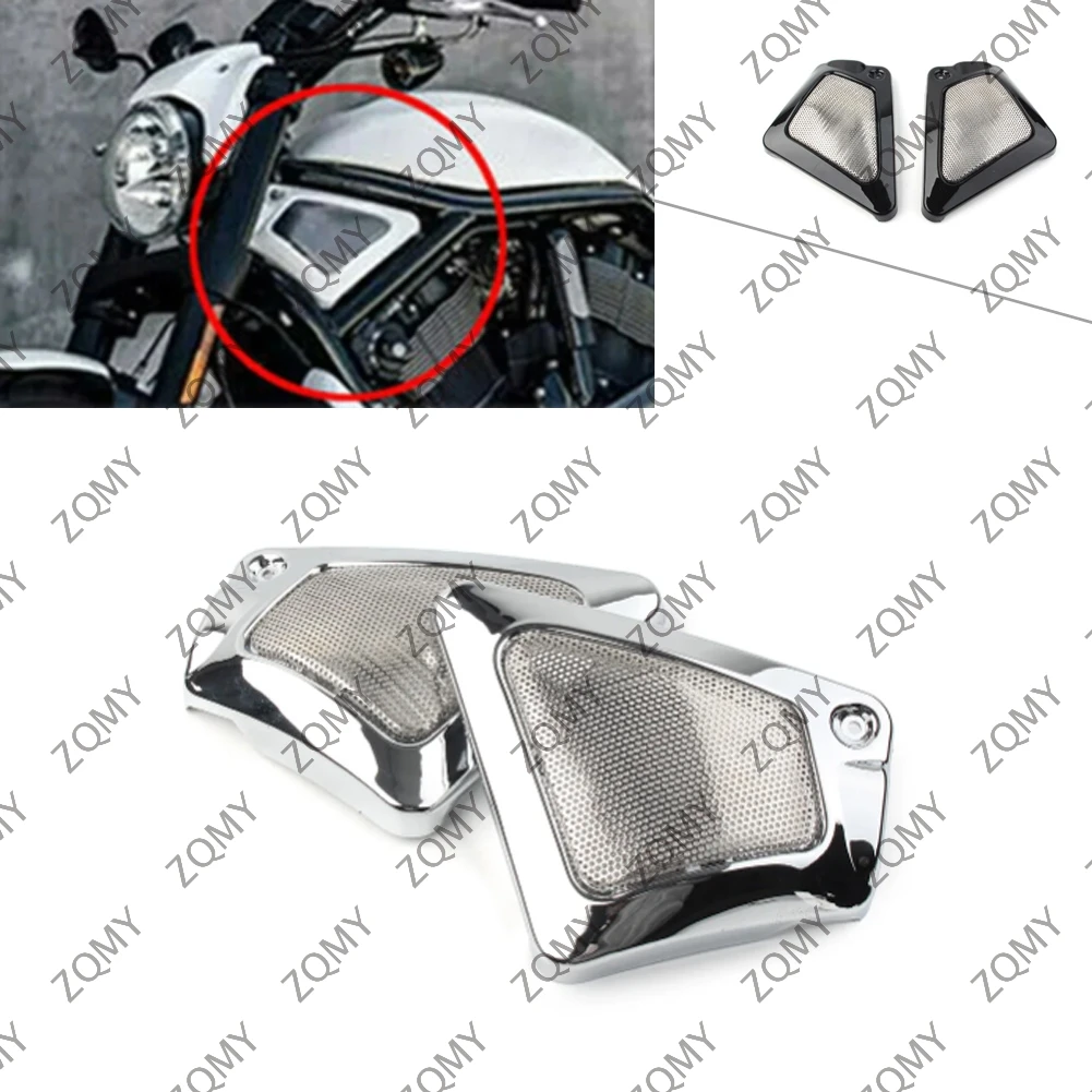 Motorcycle Frame Neck Side Cover Guard Left + Right 2Pcs For Harley V-Rod VRSCD VRSCDX VRSCA VRSCB