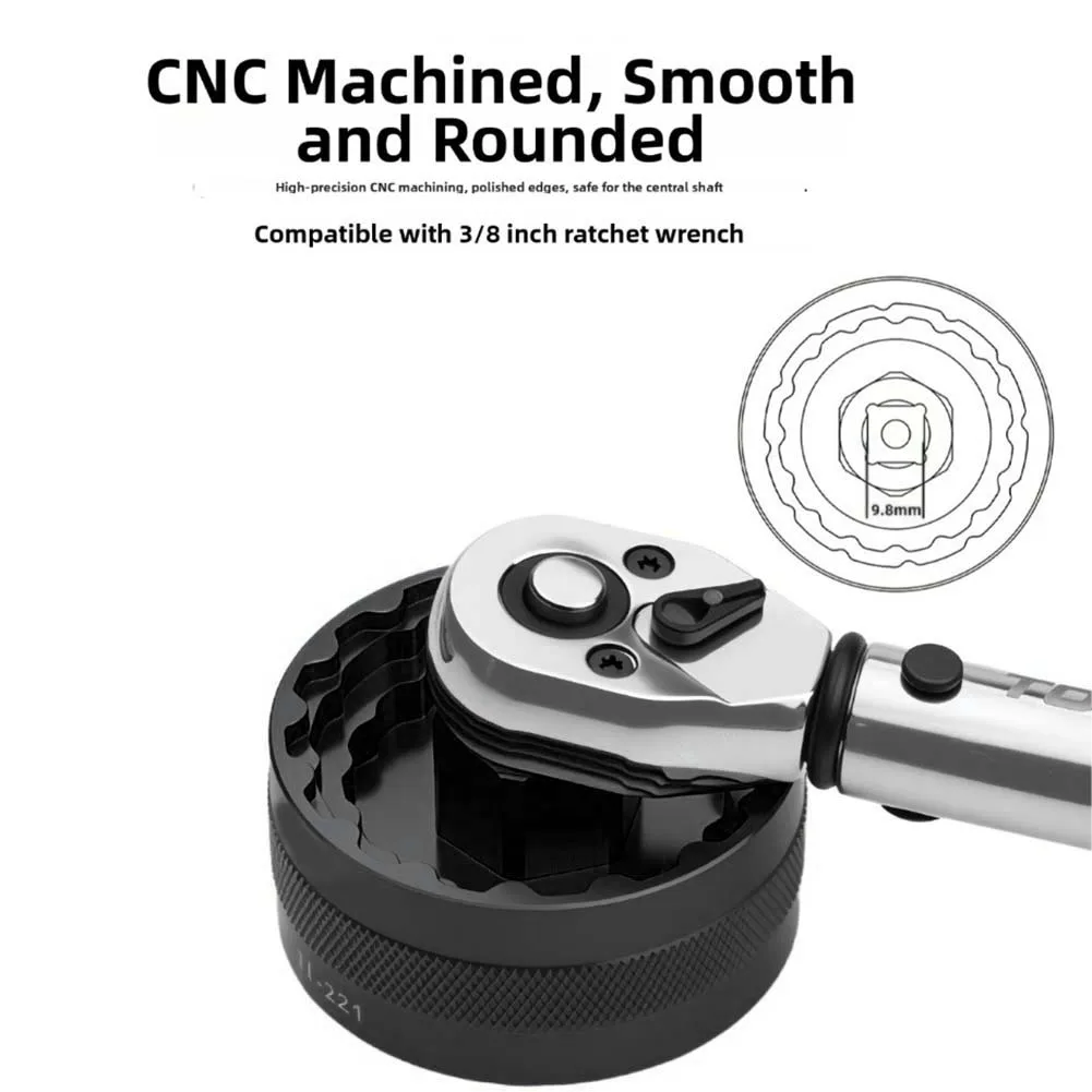 

Threaded Sleeve Bottom Bracket Tool 120g 4.23oz Precision Aluminum Socket Torque Wrench Compatible For Mountain Bikes