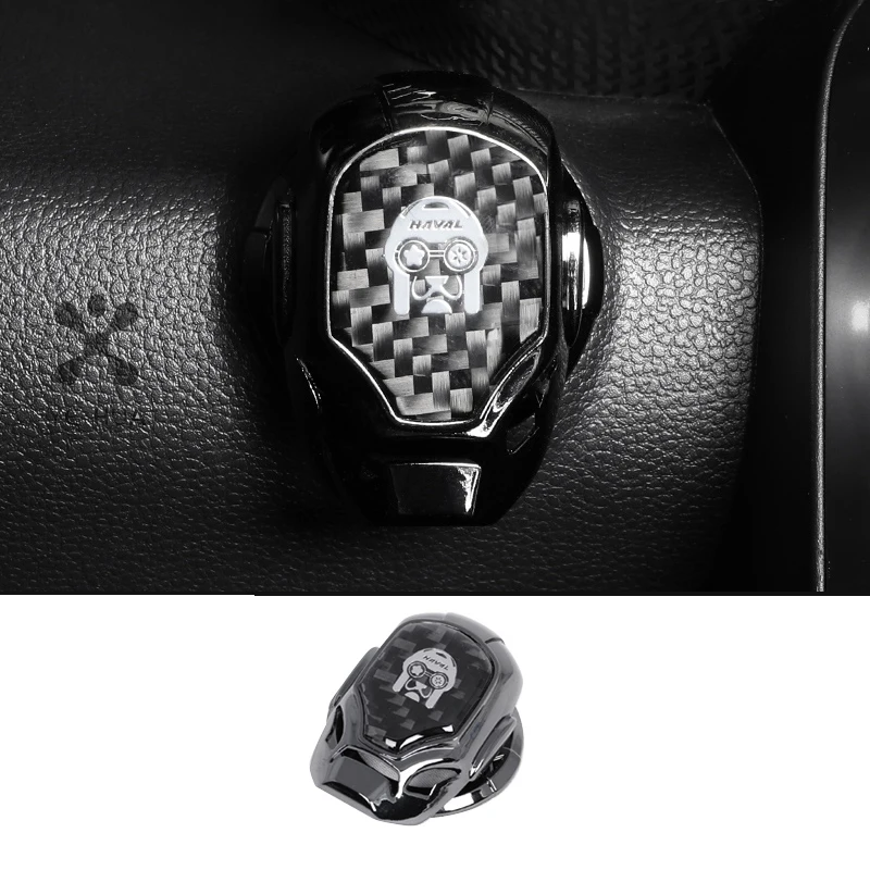 3D Metal Engine Ignition Start Stop Push Button Sticker One Button Ignition Switch Button Cover For GMW Haval Dargo 2023 Dargo X