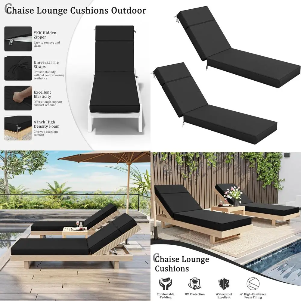 2 Pcs Chaise Lounge…