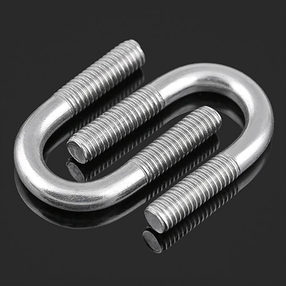 

M6 M8 M10 M12 304 Stainless Steel U-clamps U-bolts Screw Fixing Bolt Clamps Pipe Clamps Square Clamps