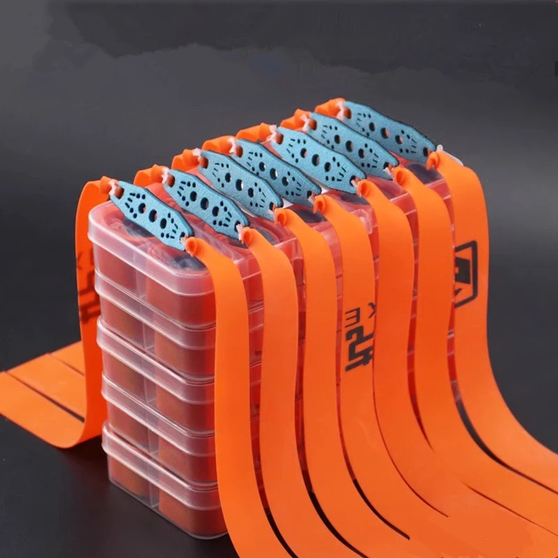 1 Box 10 Pairs of 0.75mm Wide Flat Rubber Bands with High Elasticity Long Pole Sling Shooting Rubber Bands Hunting Accessories