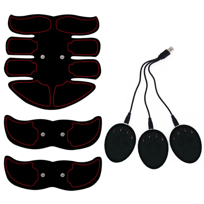 Abdominal Muscle Stimulation Trainer Abs Fitness Training Hip Muscle Massager Home Gym Weight Loss Body Slimming