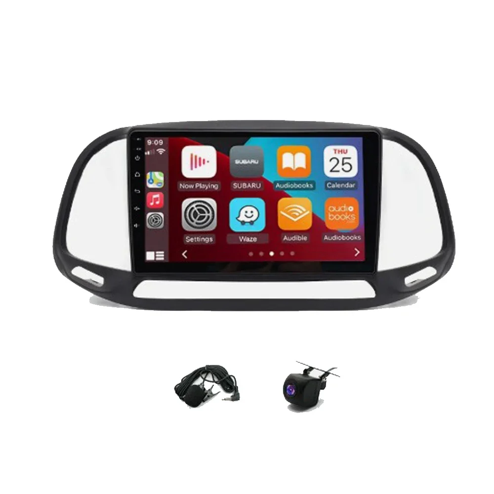 Navegación para automóvil Android 14 CarPlay incorporado de 9 pulgadas + Android Auto / 4 + 64G para Dodge RAM Promaster City 2015-2021