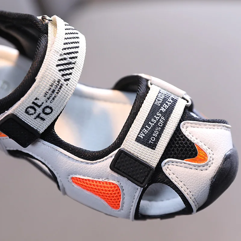 Boys Sandals Summer Close Toe PU Leather Kids Shoes Fashion Non-slip Sport Sandals Breathable Children Beach Shoe Sandalias Niño