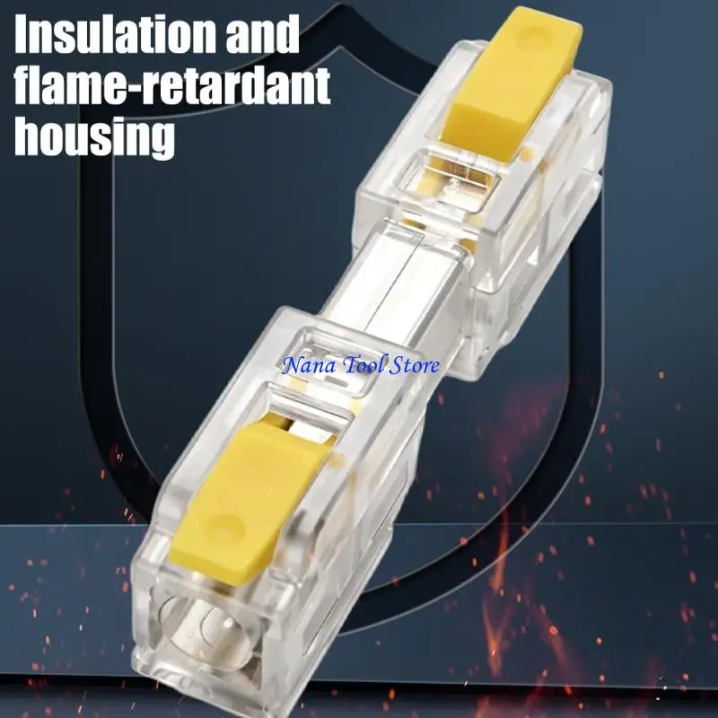 31GJ 10Pcs Transparent Push In Wire Connector Cable Terminals for Electrical Wiring Suitable for Industrial & Commercial Use