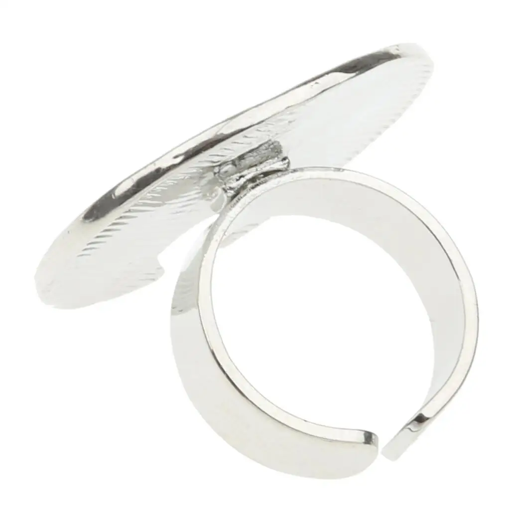 Stainless Steel Manicure Palette Ring Finger Wearable Nail Art Materials for Nail Salon and Home Use