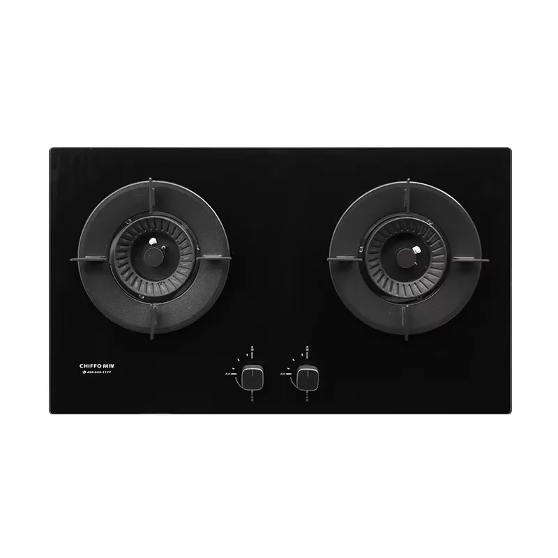 Gas Cooker 2 Burner Built In Glass Hob For Home Restaurant Kitchen Gas Stove Tempered Glass Easy Clean Flame Control