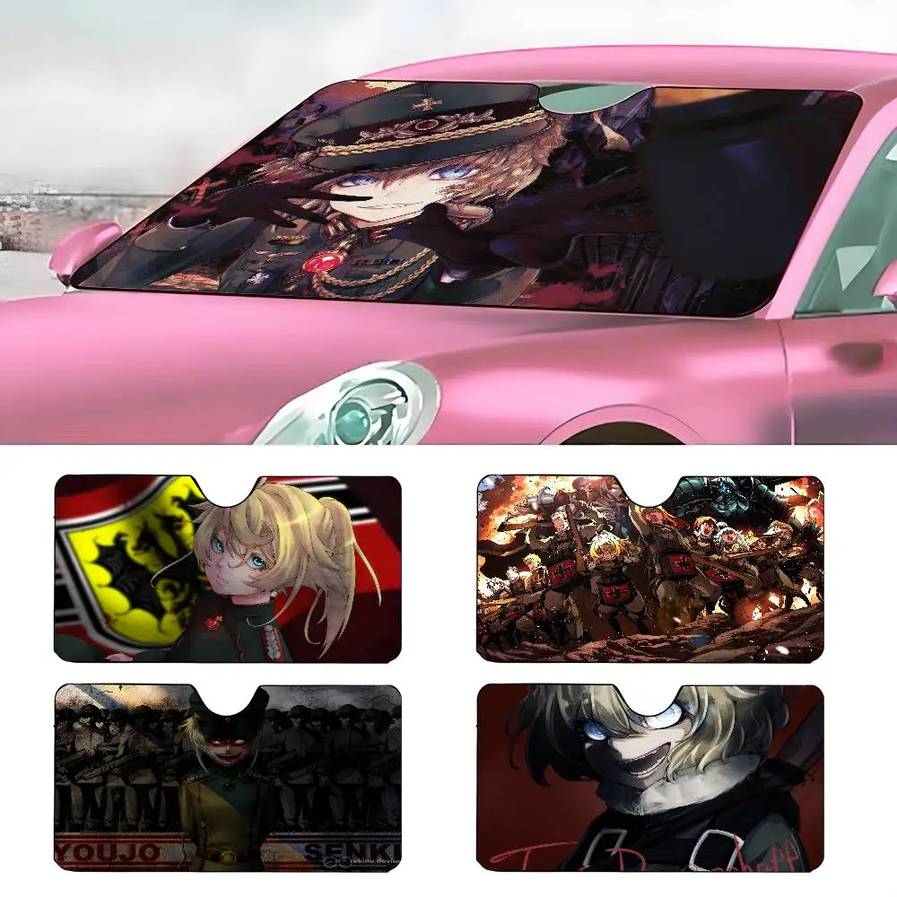

ANIME Youjo Senki Car SunShade Parasol Car Windshield Sun Shade UV Protection and Interior Cooler