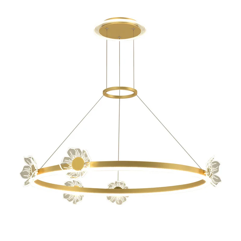 

Modern, small flower, butterfly, bedroom, chandelier, Nordic, simple, light luxury