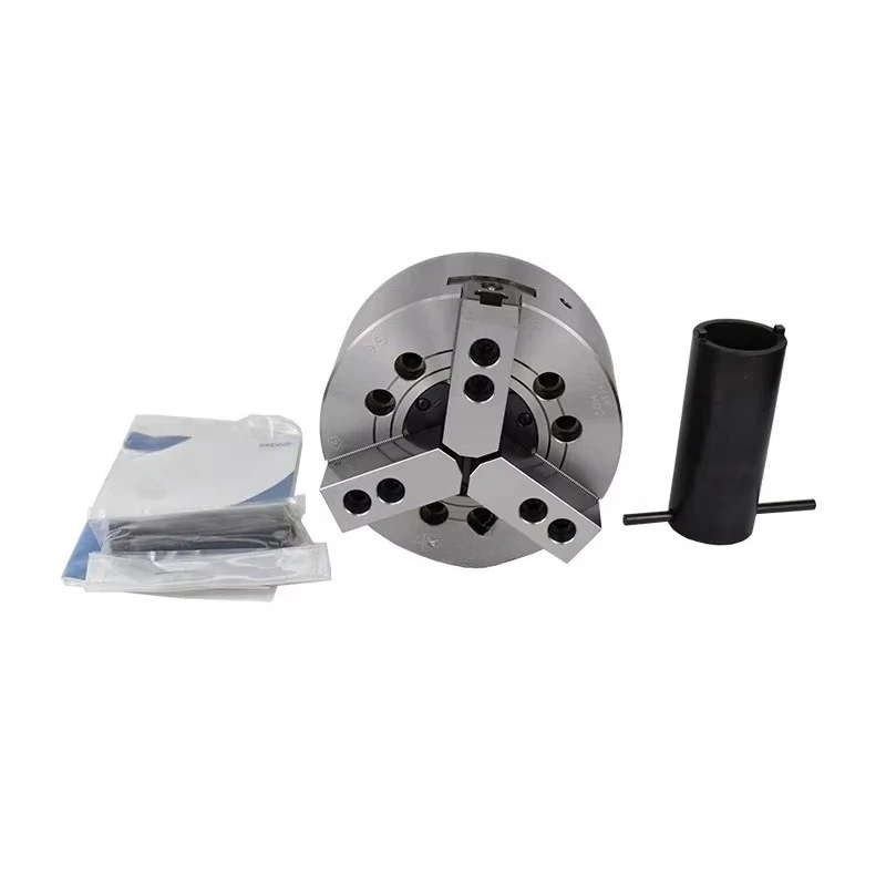 Large Aperture Three Jaw Hydraulic Chuck with Super Large Hollow Inner Hole 8-inch Chuck