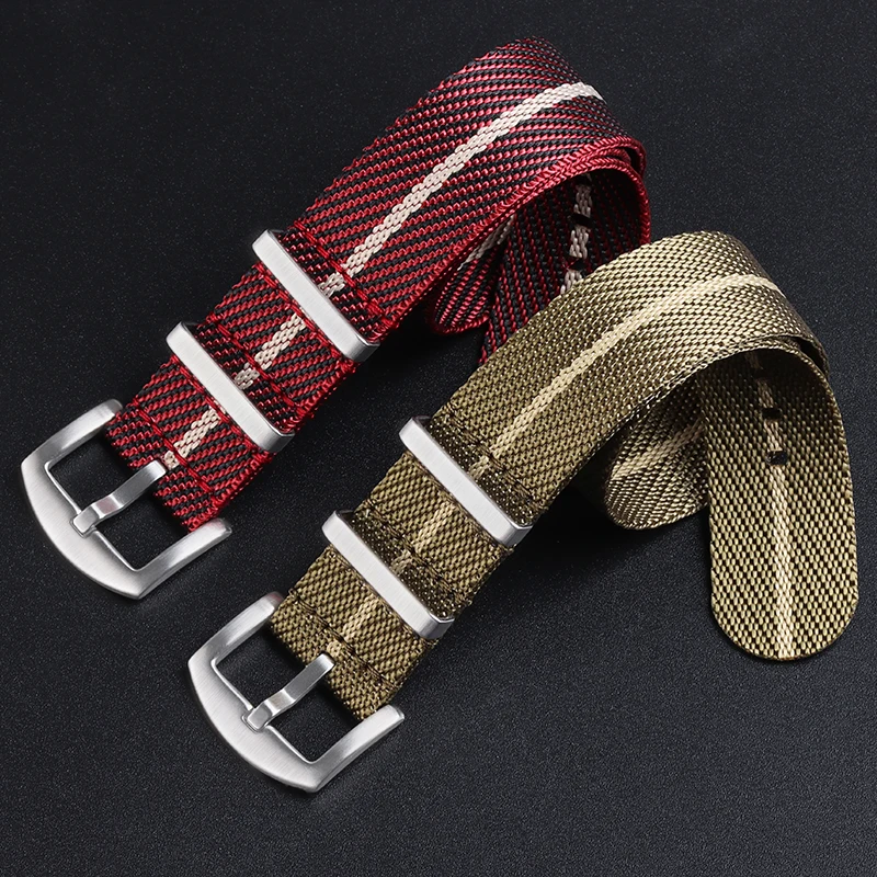 Nylon Fabric Watch Strap 18mm 20mm 22mm for Tudor for Seiko for Omega Watch Band for Huawei Bracelet Military Canvas Wrist Band