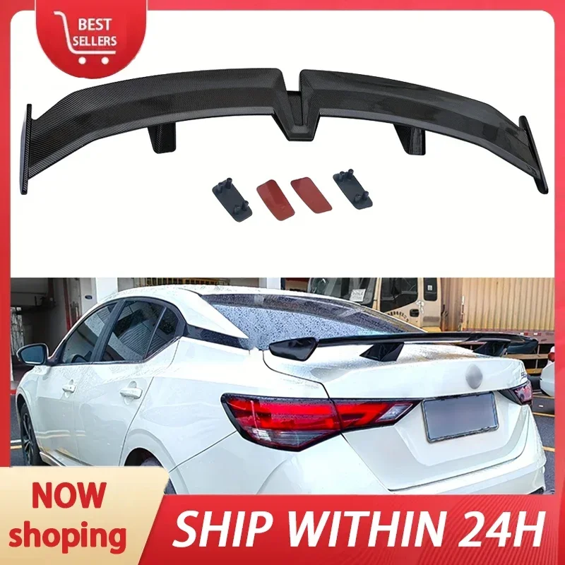 

Automotive General Rear Wing Three box Non drilling Adhesive Rear Wing Large Rear Wing Dynamic Sports Wing Modified Parts