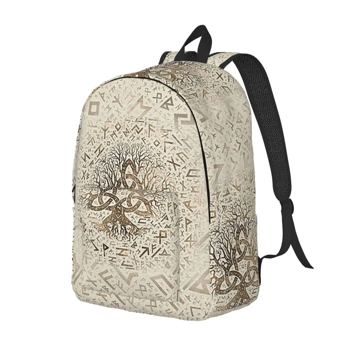 

Древо жизни с рюкзаком Triquetra On Futhark, рюкзак большой вместимости, детская сумка для книг, школьная сумка, сумки на плечо для мужчин и женщин