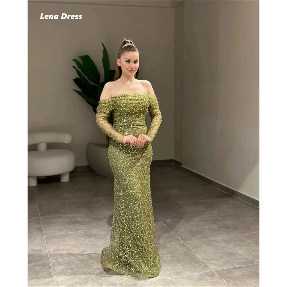 Lena Sequins Party Dresses Woman Custom Made Women's Elegant Dresses Mermaid Women's Evening Dress Ball Gowns Luxurious Prom image 4