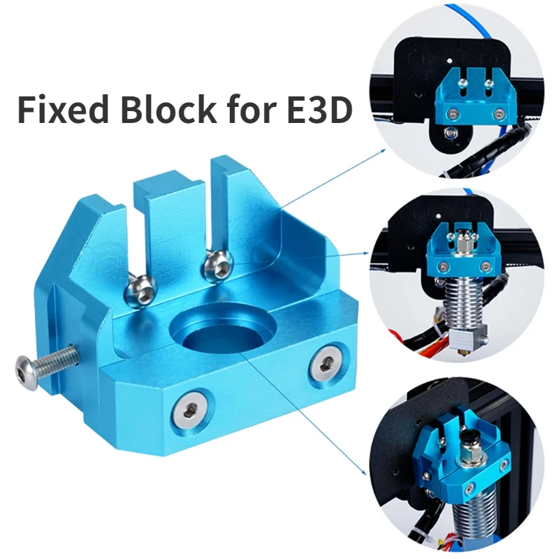 

Детали для 3D-принтера, крепление с множеством металлических элементов E3D V6 Volcano Hotend, фиксированный блок для DRAGON Ender 3 Ender 5 CR-10 E3D V6