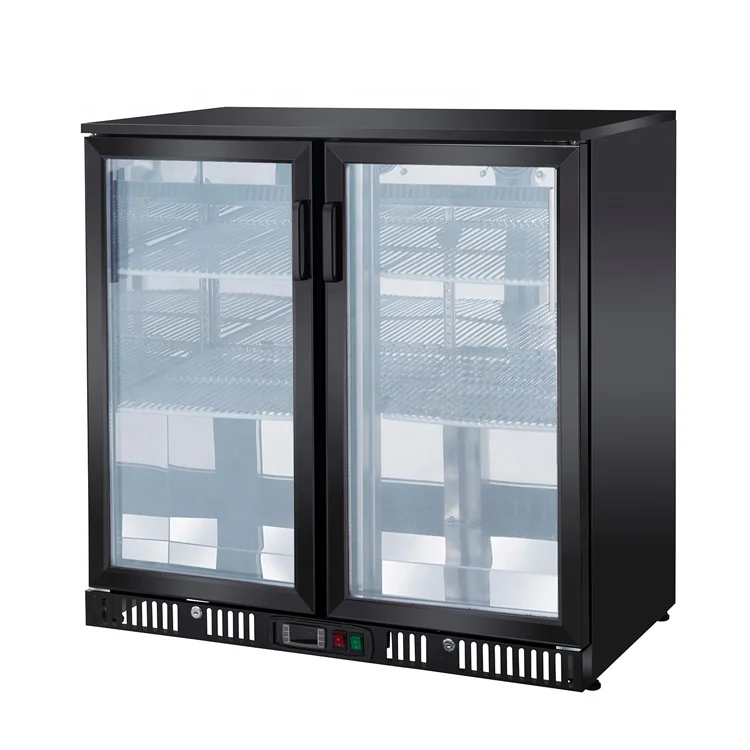 124L Single Hinged Door Back Bar Refrigerator Glass Door Fancooling Type FRBR-0605