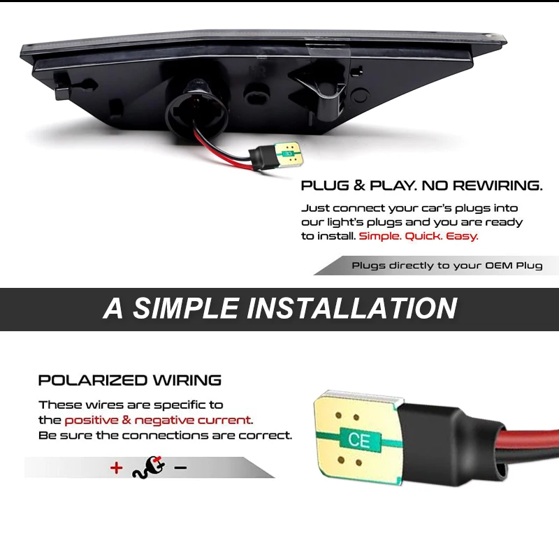 2 قطعة عدسة المدخن LED أضواء السيارة الجانبية لهوندا سيفيك 2016 2017 2018 2020 OE # 34300-TET-H01 مصباح إشارة الانعطاف العاكس التلقائي