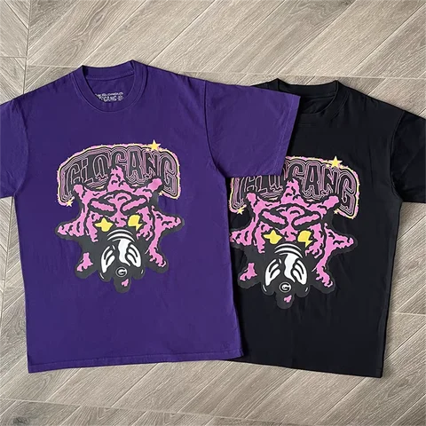 Purple Black Glo Gang Sunny Golden Summer Print T Shirt Men Women High Quality T-shirt Top