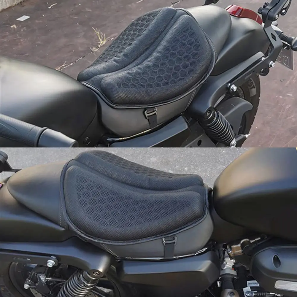 

Гелевая подушка для сиденья мотоцикла, 3D сотовая амортизирующая подушка для сиденья, облегчение боли на хвостовой кости, чехол на сиденье мотоцикла