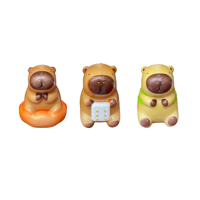 Cartoon langsam Rebound Dekompression Spielzeug Capybara Squeeze Spaß Puppe Desktop Ornamente Puppe