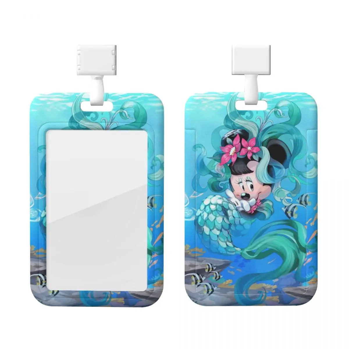 

Custom Funny Minnie Mouse Card Badge Holder Card Holder Men Women Neck Strap ID Credential Holder For Nurse