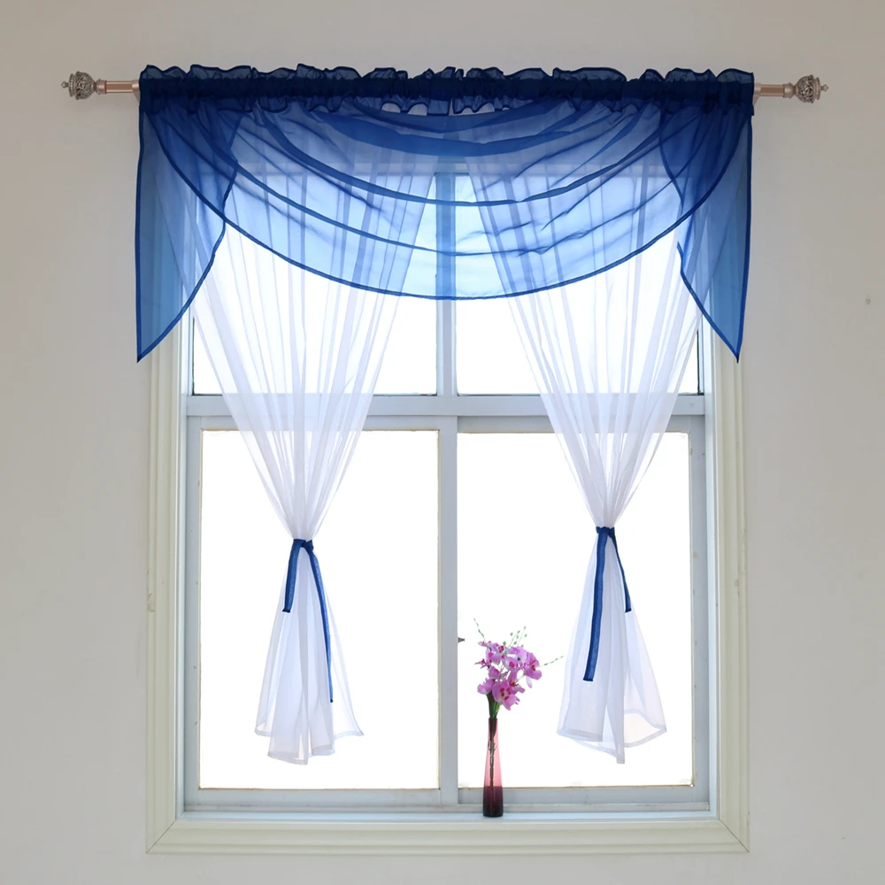 Valance Style Window Treatment Drape, Valance Curtain, Nice Sheer, Living Room, Home Decor, New