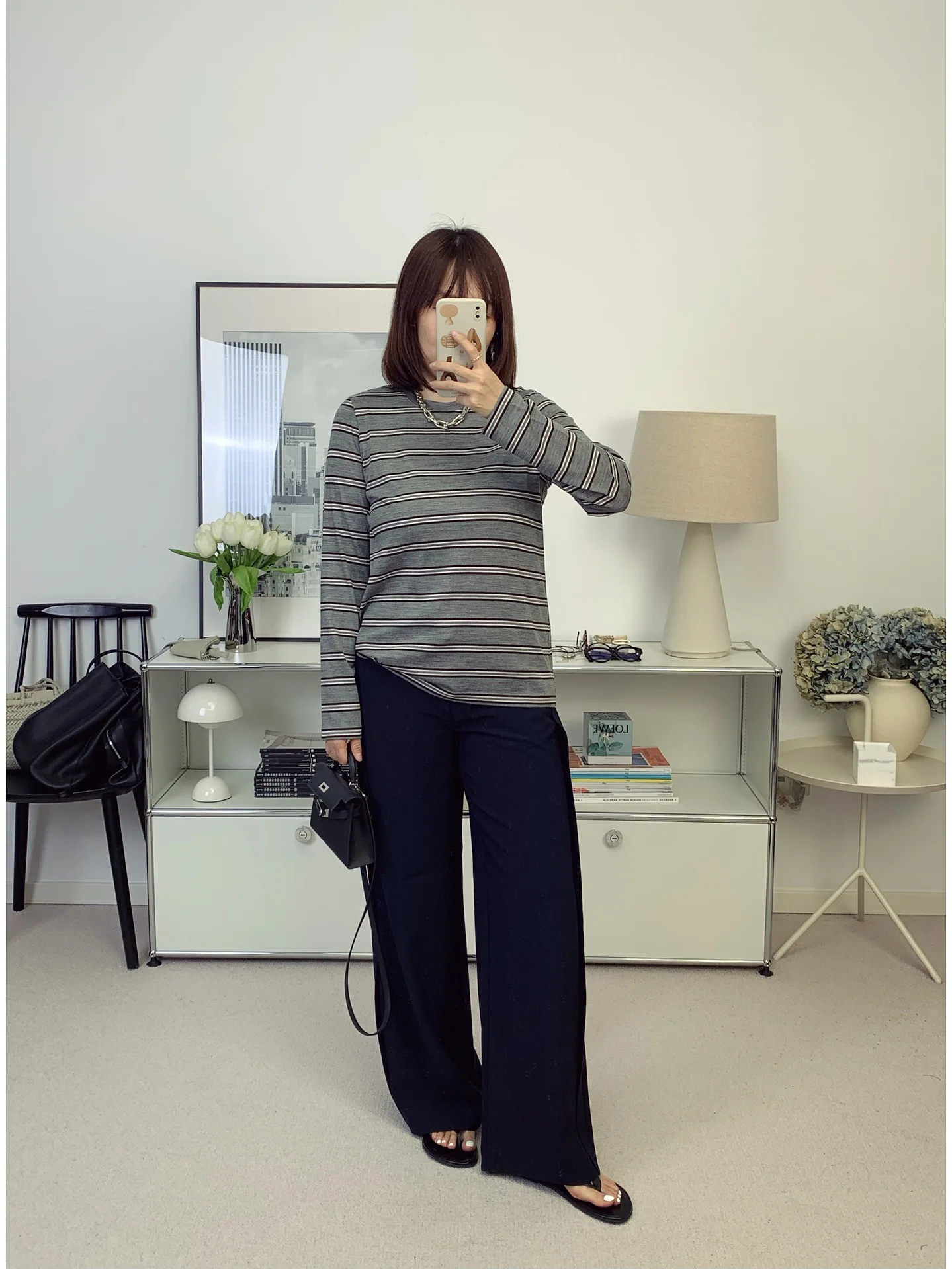 

VC Blue Air Pants Wide Leg Trousers Pleated Elastic Waist Casual Straight Leg Pants Spring Summer New Style Citywalk Simple D...