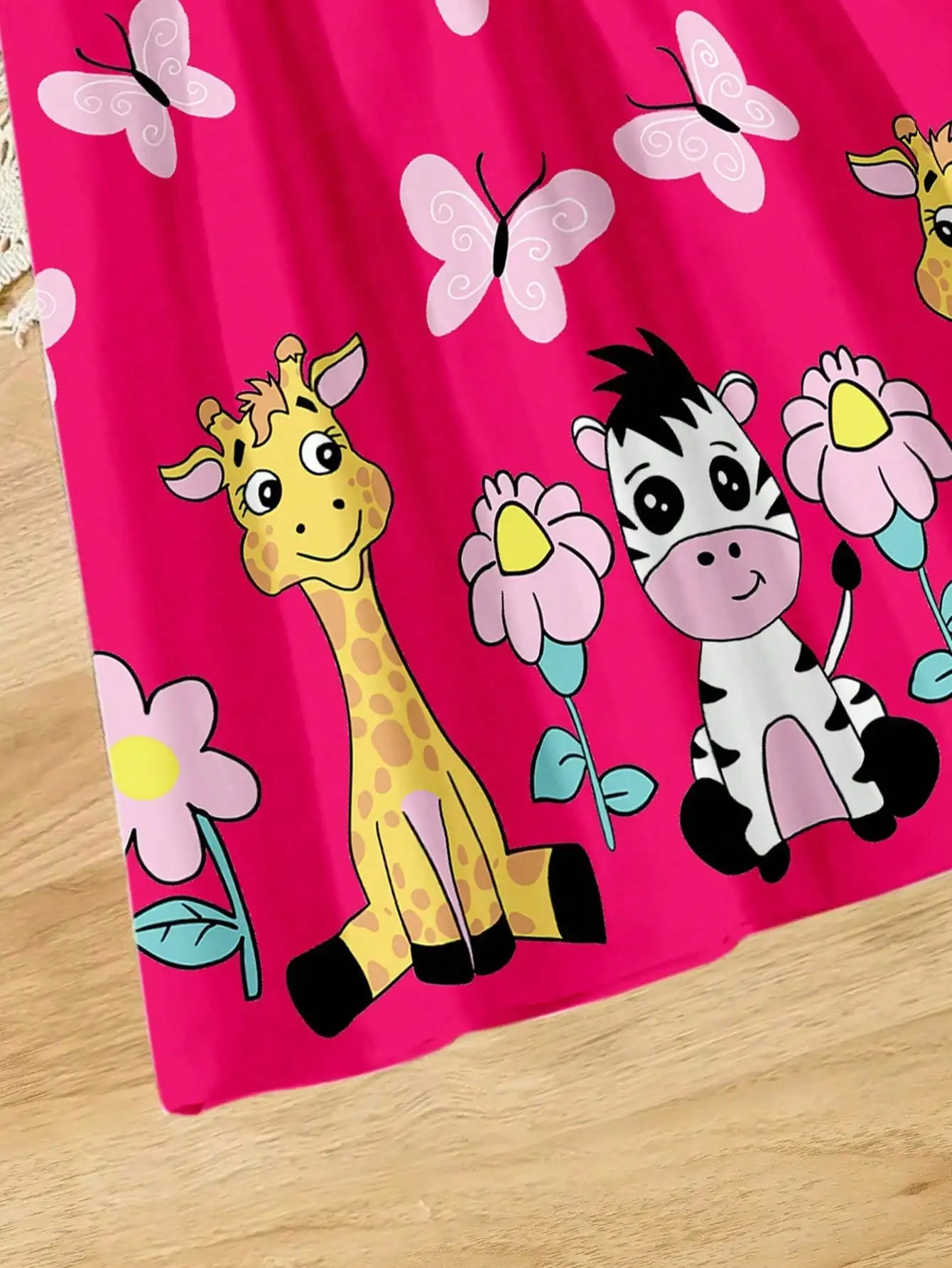 Cartoon-Tiermuster Mädchen-Trägerkleid Bequemes Atmungsaktives Urlaubskleid Damen- und Kinderbekleidung 2026 – Detail 32