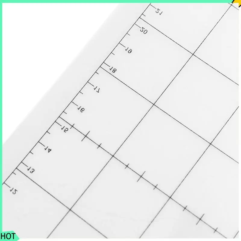 AWAH 12Pcs Cutting Mat Adhesive Mat With Measuring Grid 8 By 12-Inch For Silhouette Cameo Cricut Explore Plotter Machine