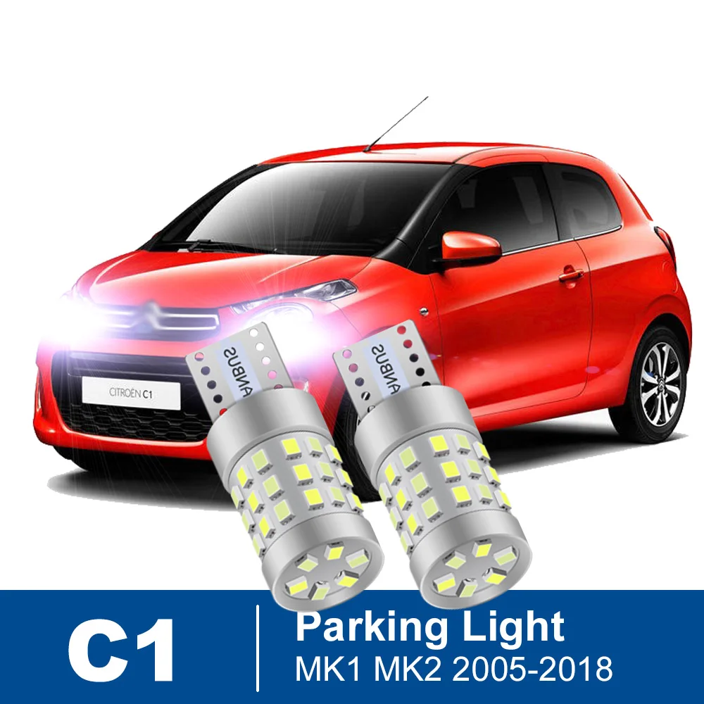 

2Pcs Led Parking Light For Citroen C1 MK1 MK2 2005-2009 2010 2011 2012 2013 2014 2015 2016 2017 2018 Accessories Clearance Lamp