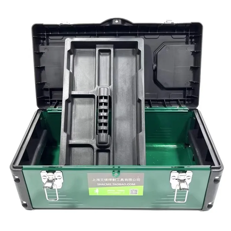 Double Layer Toolbox Plastic Hardware Tools Storage Case Multi-purpose Household Car Repair Tools Organizer Plastic Tool Kit