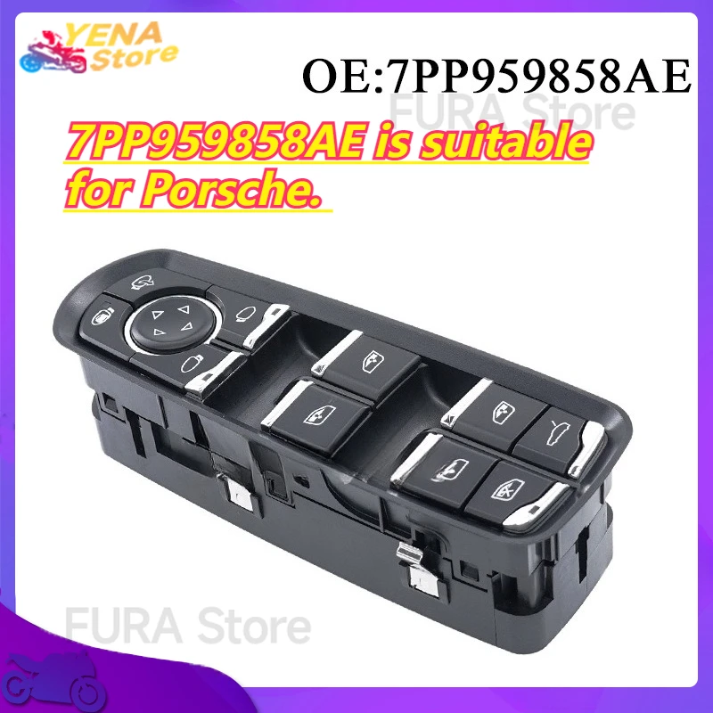 

Крышка кнопки переключателя окна для переключателя управления стеклом двери автомобиля 7PP959858AE подходит для Porsche.