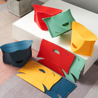 Portable Folding Paper Stool Multifunctional Storage Bag With Carrying Handle Dual-Use Outdoor Folding Chair Can Bearing 80KG