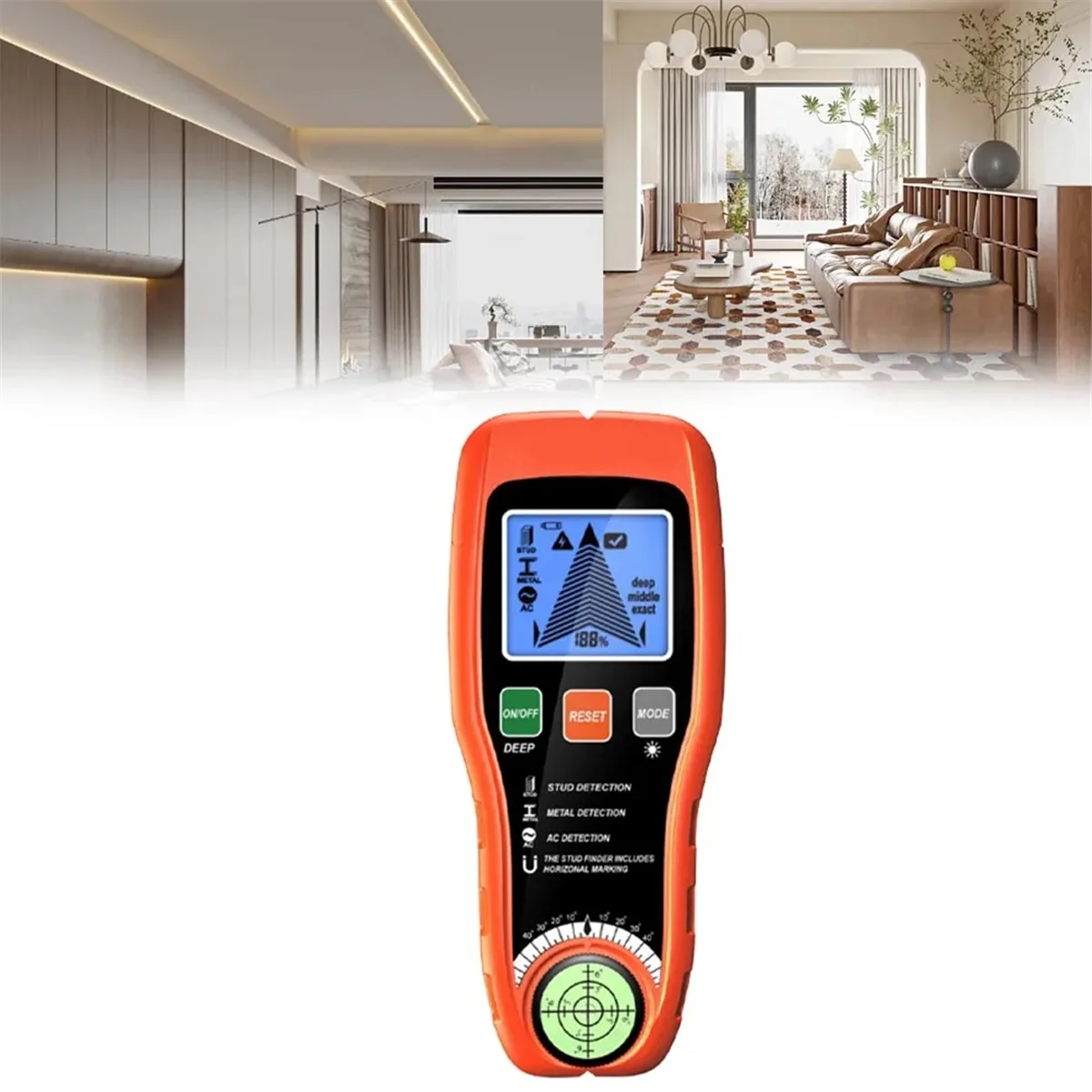 Детектор заданий по ремонту. Инструмент для улучшения дома. Точный инструмент для поиска шпилек. Точные считывания. Компактный размер.