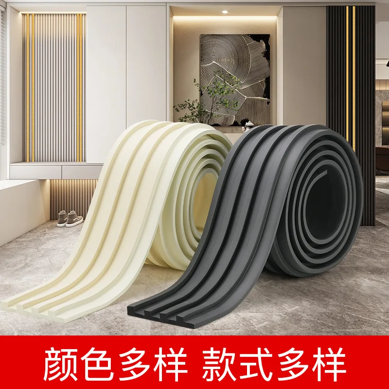 

3M Self Adhesive NBR Background Wall Sticker Imitating Solid Wood Grid Strip Concave Convex Board Great Wall Board Line