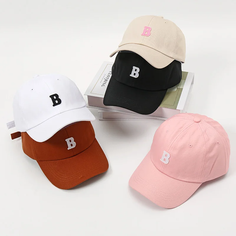 

Alphabet B Peaked Cap Cotton Visor Snapback Hats for Women Girl Fashion Outdoor Sport Running Casual Gorras