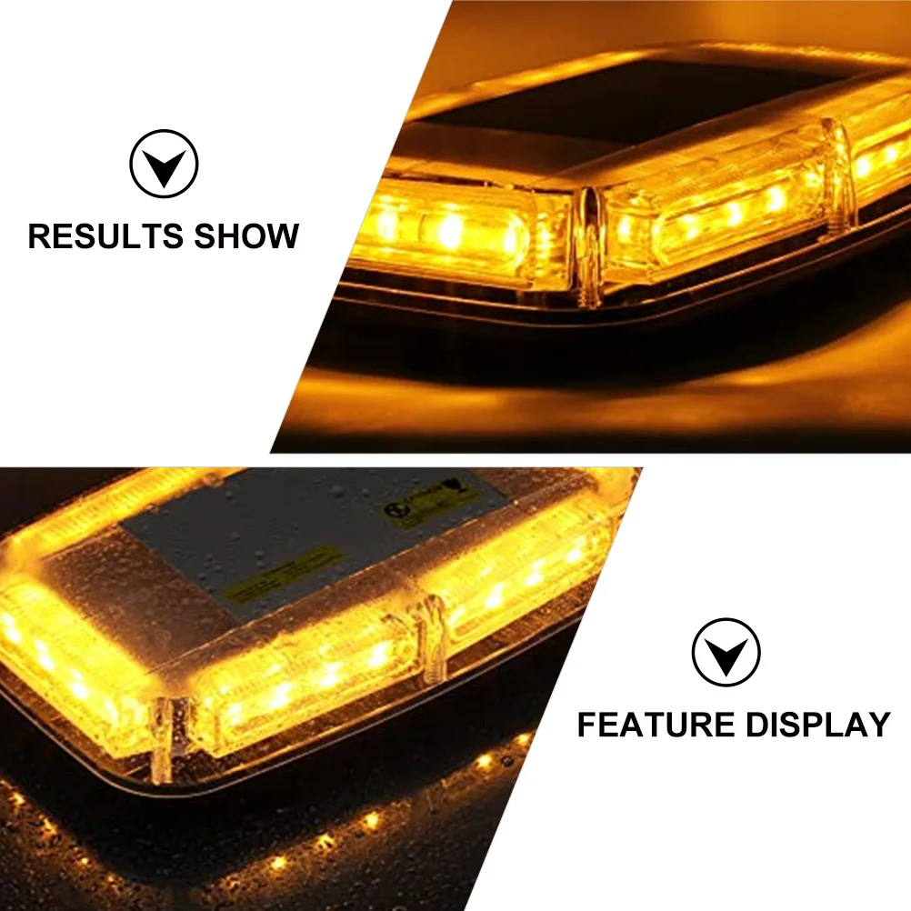 

1Pcs LED Warning Light Flashing Beacon with 7 Modes Magnetic Emergency Strobe for Car Truck Construction Safety Alarm