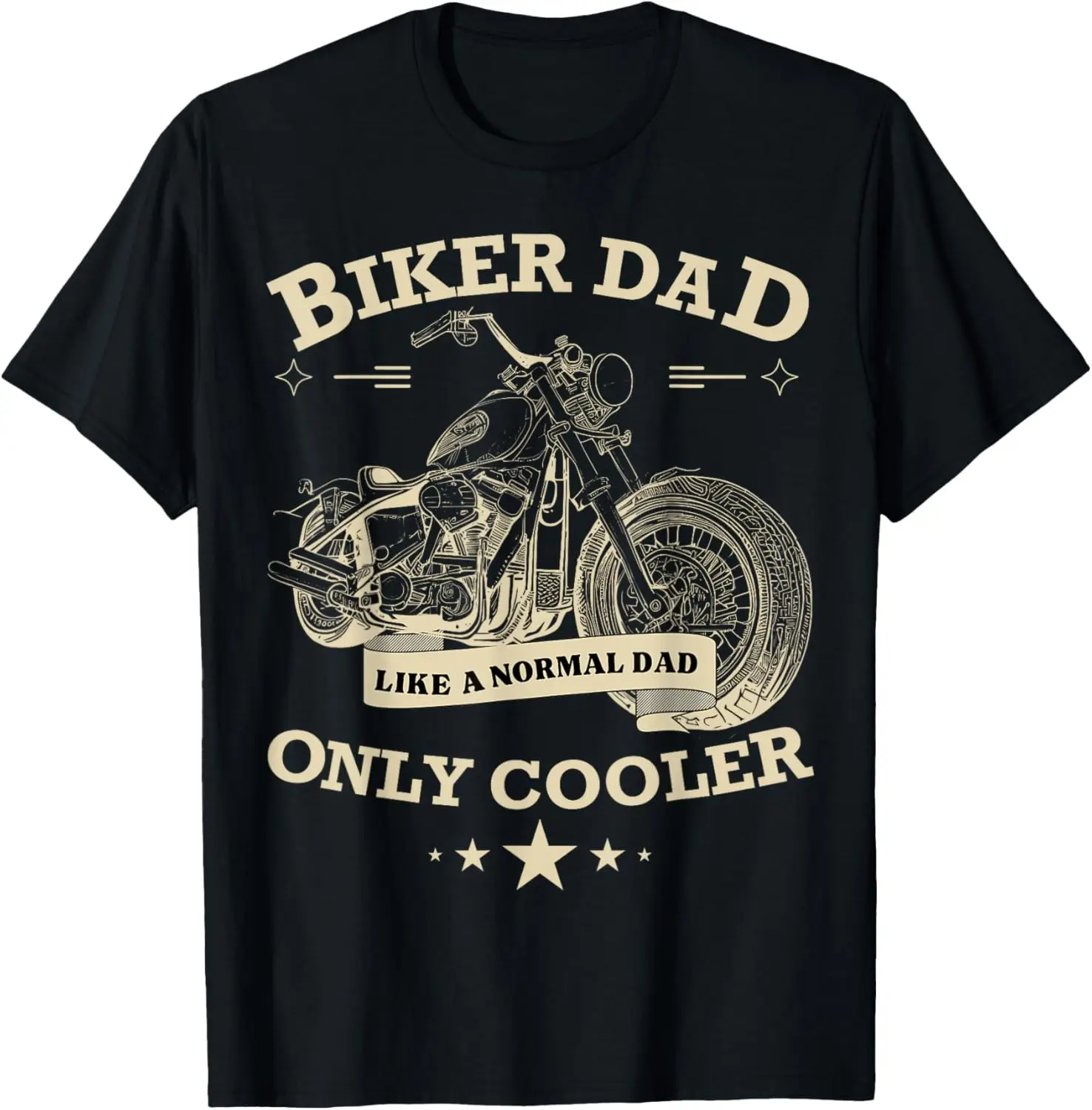 

Mens Vintage Biker Dad Motorcycle Father's Day - Retro Motorcycle T-Shirt Motorcycle