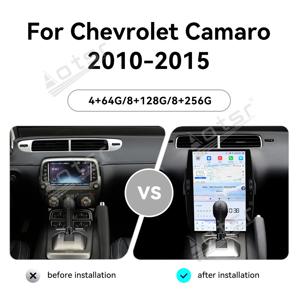 

14.5 Inch Android 13 CarPlay Car Radio For Chevrolet Camaro 2010-2015 Touch Screen Multimedia Player GPS Navigation Head Unit BT