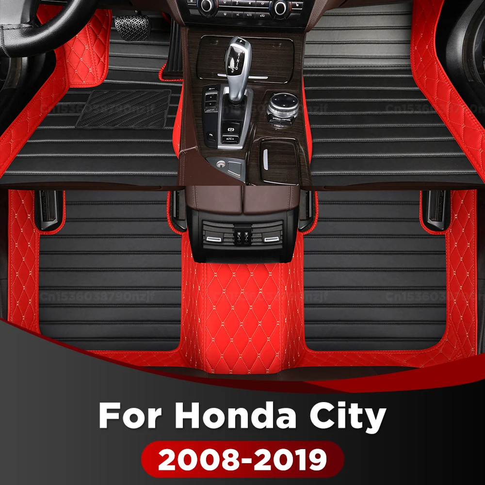 

Для Honda City 2008-2019 2018 2017 2016 автомобильный напольный коврик на заказ автомобильный ковер детали интерьера аксессуары защитные детали накладки