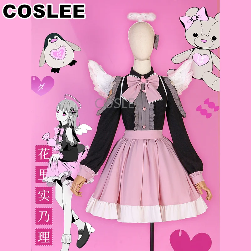 

COSLEE PJSK Hanasato Minori Cosplay Costume Lovely Daily Clothing Uniform Shirt Skirt Women Role Play Halloween Party Outfit New