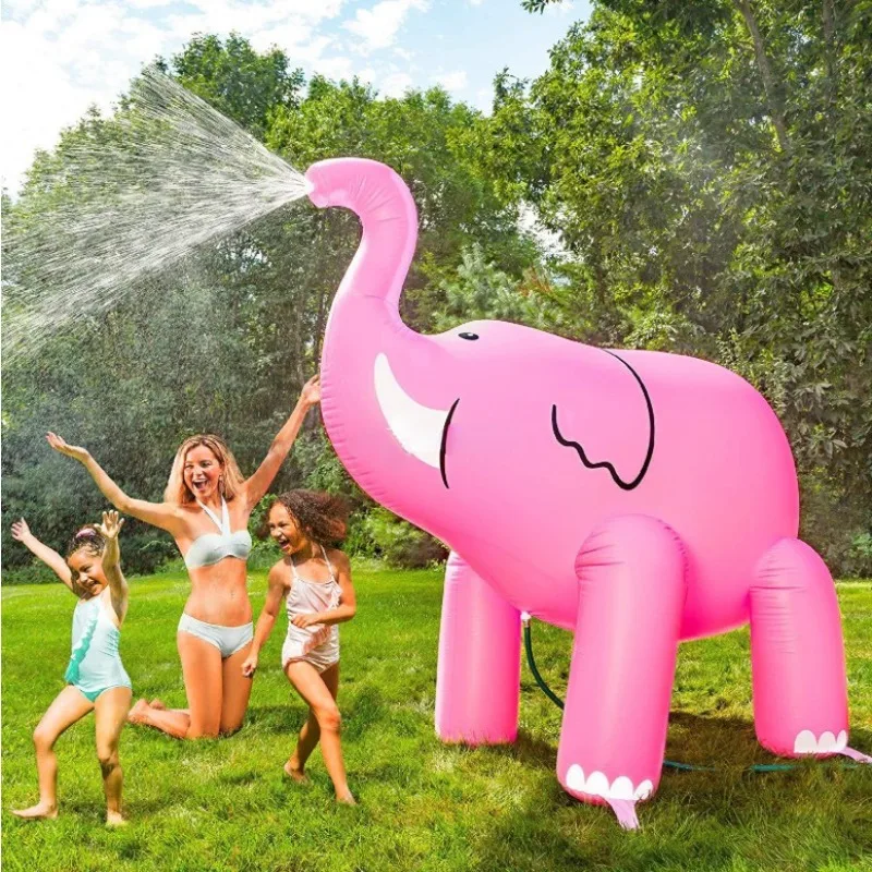 Children's Outdoor Inflatable Water Spray Elephant Lawn Playing Water Big Unicorn Water Spray Ball